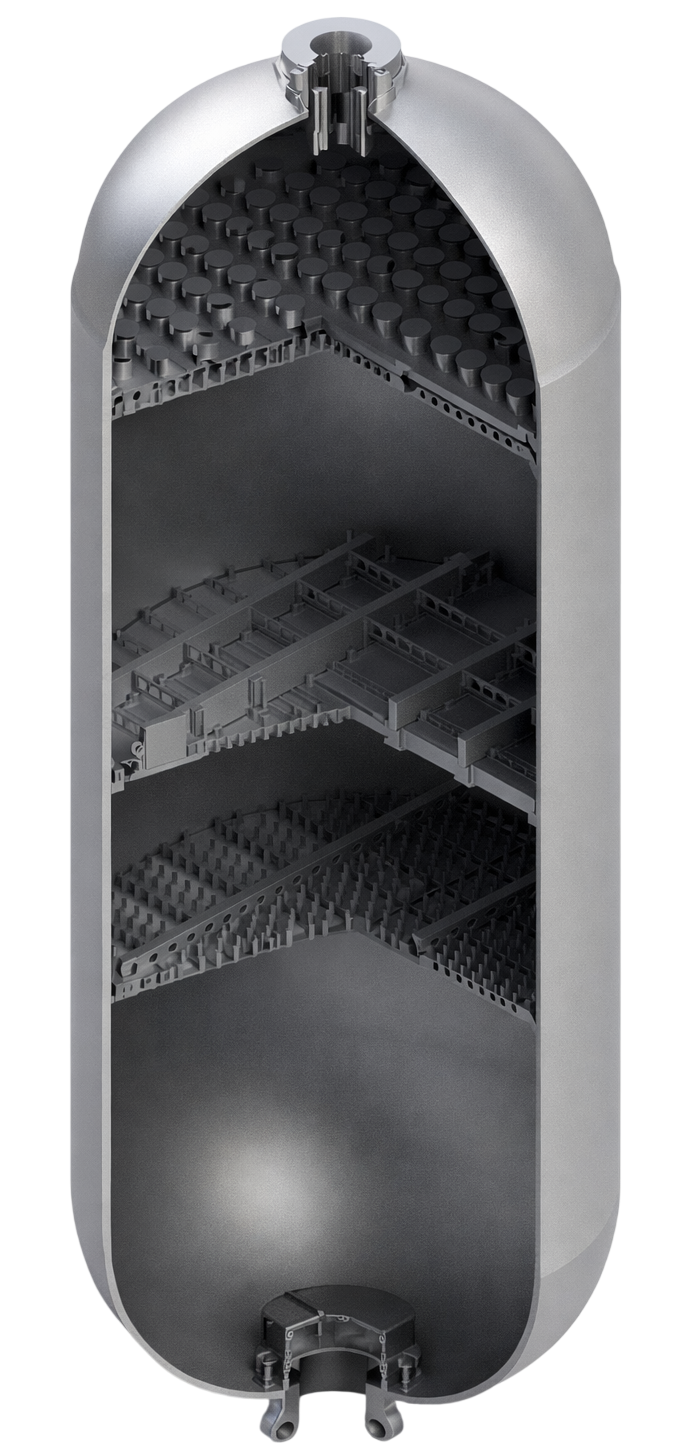 Внутренние устройства реактора